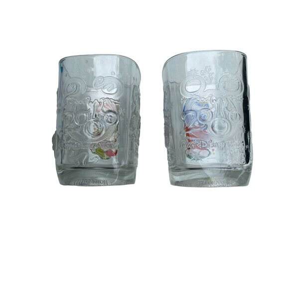 Set Of 2 Limited Edition Disney McDonalds Millennium 2000 Mickey Mouse Glasses - Picture 2 of 3